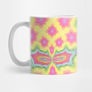 Pink Floral Tie Dye Psychedelic Mug